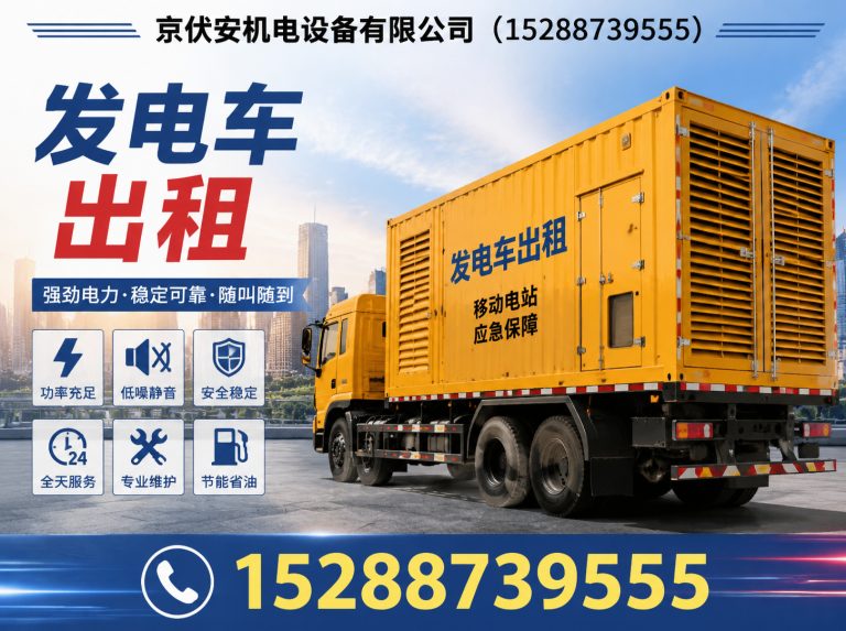 黔东南发电车租赁展示图
